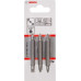 Бита для заворачивания двусторон. BOSCH PH1, PZ1, S 0,6x4,5; PH2, PZ2, мм (уп.3шт) 2607001745