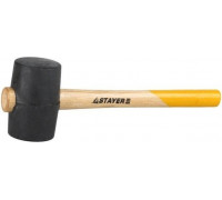 Киянка STAYER MASTER 340г черная резиновая с деревянной рукояткой 20505-55