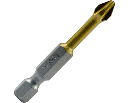 Бита с покрытием нитридтитана D.BOR PH2, 50 мм TORSION (D-THT-PH02-050-010) D04-DTHTPH02050010