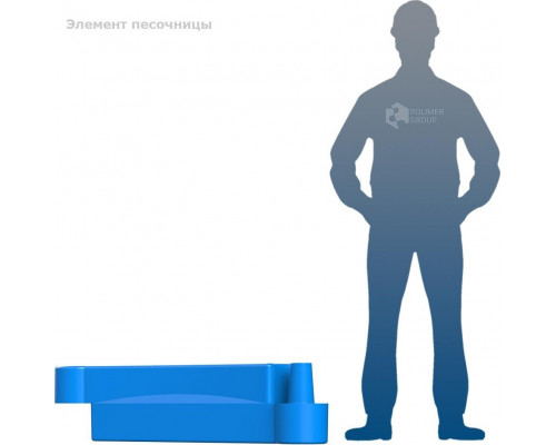 Элемент модульной песочницы POLIMER GROUP желтый DPS7