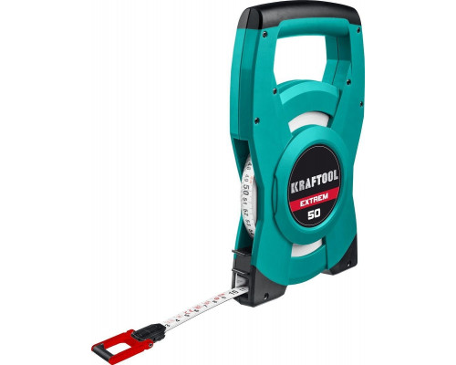 Рулетка геодезическая KRAFTOOL EXTREM 50 м стальная мерная лента 34185-50