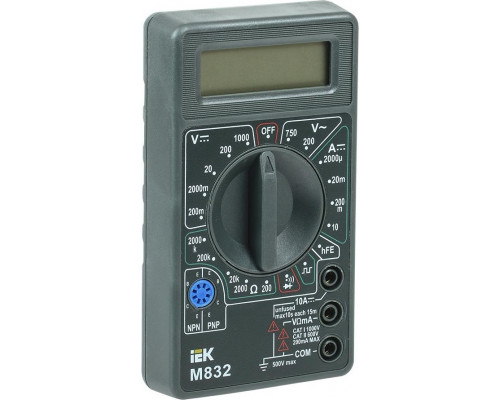 Мультиметр цифровой IEK Universal M832 TMD-2S-832