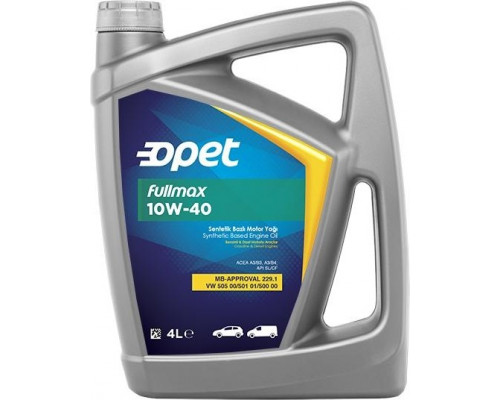 Масло моторное OPET Fullmax 10W40 4 л синтетическое 601214998