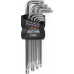 Набор ключей TORX КВТ КТ-9 (T10–T50) 79202
