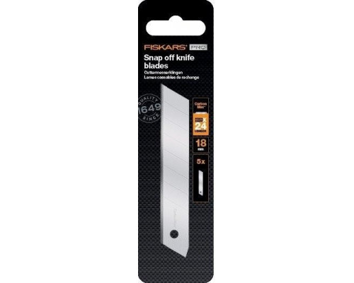 Лезвие сменные 5 шт. 18 мм. FISKARS CarbonMax 1027232 1027232