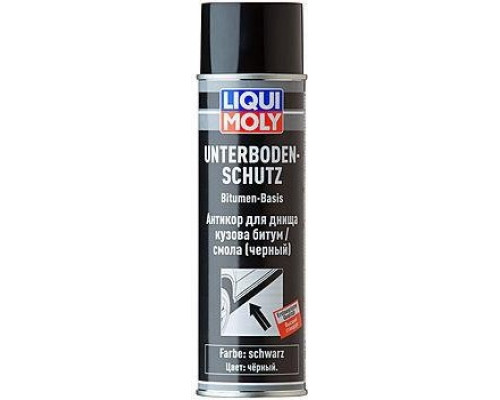 Антикор для днища кузова битум/смола (черный) LIQUI MOLY Unterboden-Schutz Bitumen schwarz 0,5л 8056/6111 8056/6111