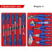 Тележка инструментальная МАСТАК СПЕЦИАЛИСТ 344 с набором инструментов 344 пр, красная 52-07344R