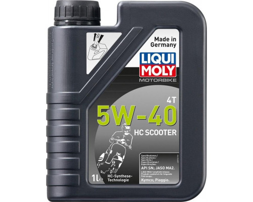 Масло для скутеров LIQUI MOLY SAE 5W40 Motorbike 4T HC Scooter 1 л 20829 синтетическое 20829