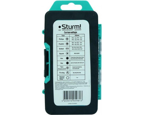 Набор бит Sturm 1 270 602 67шт., 25мм, сталь crv 1270602