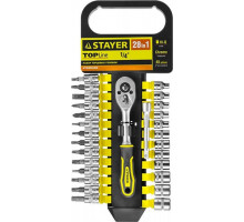 Набор бит и головок STAYER RSS 28S 28 предм. 27754-H28