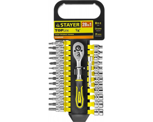 Набор бит и головок STAYER RSS 28S 28 предм. 27754-H28