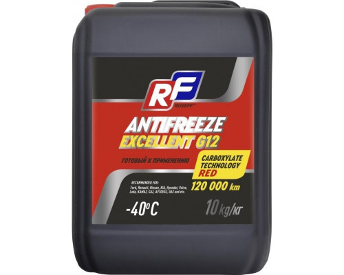 Антифриз RUSEFF EXCELLENT G12 красный 10 л17358N 17358N