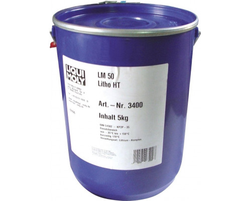 Высокотемпературная смазка для ступиц подшипников LIQUI MOLY LM 50 Litho HT 5 л. 3400 3400