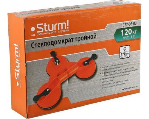 Стеклодомкрат Sturm 1077-06-03 тройной