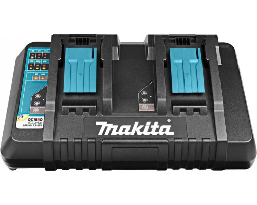 Зарядное устройство для аккумуляторов MAKITA DC 18 RD (630876-7) (без. упак) два поста, быстрая LXT 18 630876-7