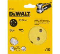Круг шлифовальный на липучке DeWALT DT3102-QZ 125 мм, 8 отв. G60 (10шт)