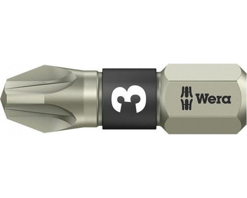 Бита для заворачивания, нержавеющая сталь WERA 3855/1 TS PZ 3, 25 мм WE-071022 WE-071022