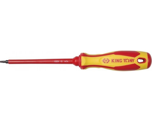 Отвертка диэлектрическая KING TONY RB1 # 1 х 125 мм 14740105 14740105