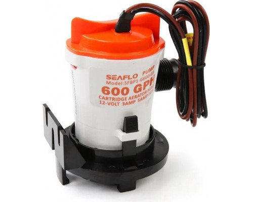 Помпа водооткачивающая трюмная SEAFLO 12V 600 галлон/час, патрубок 19 мм SFBP1-G600-03