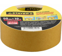 Клеящая лента STAYER PROFESSIONAL двухсторонняя на тканевой основе, 50ммх10м 1217-10