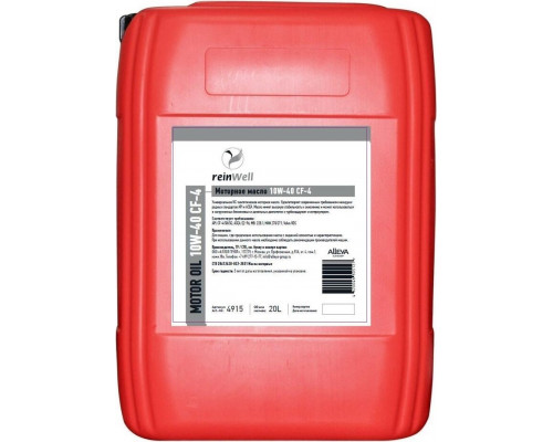 Масло моторное REINWELL 10W40 CF-4 20 л синтетическое 4915 / 12406