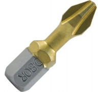 Бита с покрытием нитридтитана D.BOR PH3, 25 мм TORSION (D-THT-PH03-025-010) D04-DTHTPH03025010