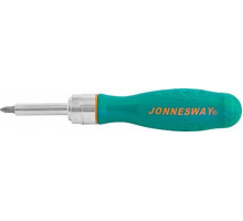 Отвертка с битами JONNESWAY DR0119S Рукоятка трещоточная в 19 предметов 048819