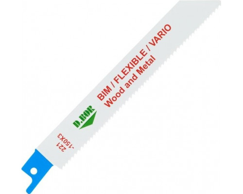 Полотна для сабельных пил D.BOR 130/150*1,8-2,6 мм BIM / FLEXIBLE / VARIO / Wood a metal (2 шт.) D-221-150X3-02