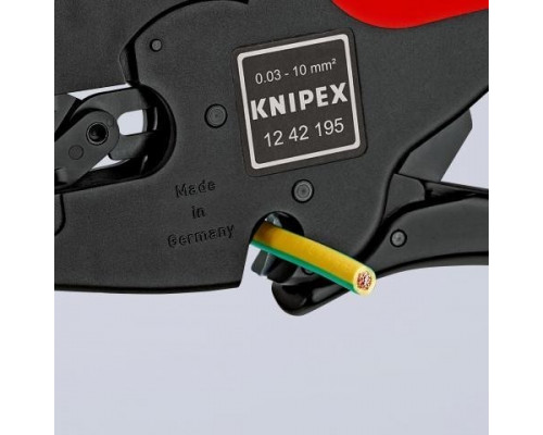 Съемник изоляции диэлектрический KNIPEX 1242195SB multistrip, 195 мм, рукоятки с зоной мягкого пласт KN-1242195SB