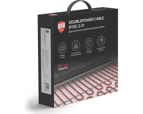 Нагревательный кабель ROYAL THERMO Doublepower Cable RTDC 2-17-400 комплект НС-1599076