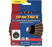Круг лепестковый абразивный ПРАКТИКА 125х22 мм грубый 779-219 779-219