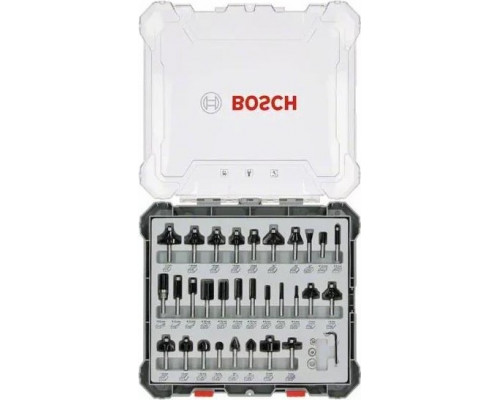 Набор фрез по дереву BOSCH 30 НМ-ФРЕЗ SET 6 мм-ХВ 2607017474