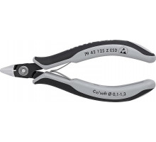Бокорезы для электроники прецизионные KNIPEX 7942125ZESD 125 мм KN-7942125ZESD