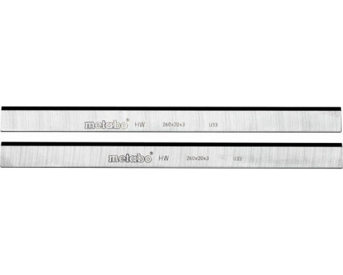 Ножи HSS твердосплавные METABO 260x20x3мм (2шт.) для HC260K 0911030730