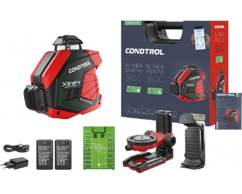 Лазерный нивелир CONDTROL Xliner Quattro 360G Kit 7-2-106