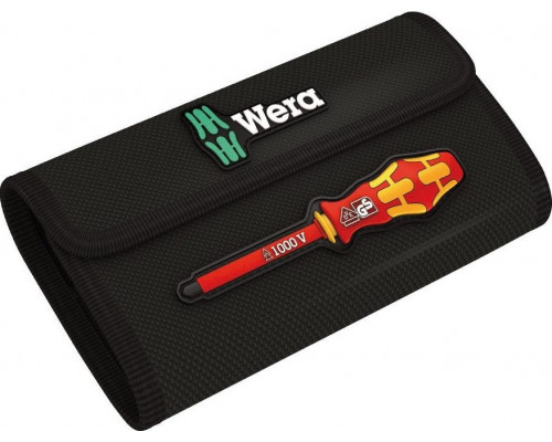 Отвертка с битами диэлектрическая WERA Kraftform Kompakt VDE 16 extra slim 1 16 предметов WE-003484 WE-003484