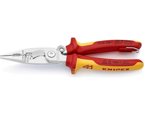 Клещи электромонтажные диэлектрические KNIPEX 1396200T, 200 мм