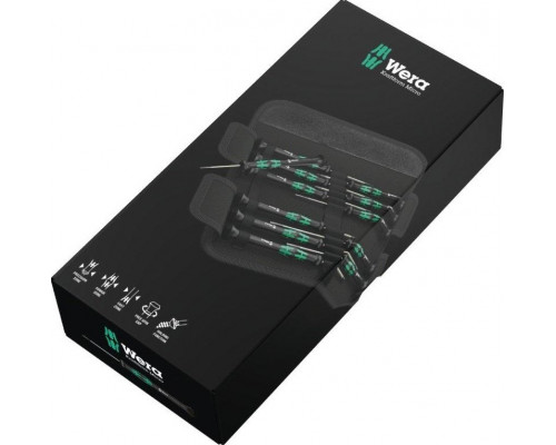 Набор отверток для электронщиков WERA Kraftform Micro-Set 12 предметов WE-073675 WE-073675