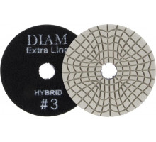 Алмазная тарелка на липучке DIAM АГШК Step-3 100*3 #3 Extra Line Hybrid (сухая/мокрая) 000688