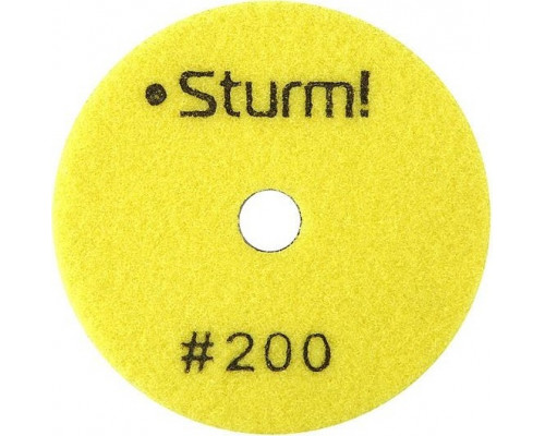 Шлифовальный круг по камню Sturm 9012-D100-200 алмазный гибкий, 100 мм, p200, сухое шлиф.