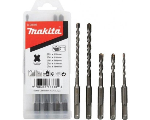 Наборы буров SDS-plus MAKITA 5 предметов D-00795 D-00795