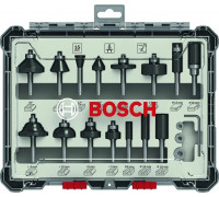 Набор фрез по дереву BOSCH 15 НМ-ФРЕЗ SET 6 мм-ХВ 2607017471