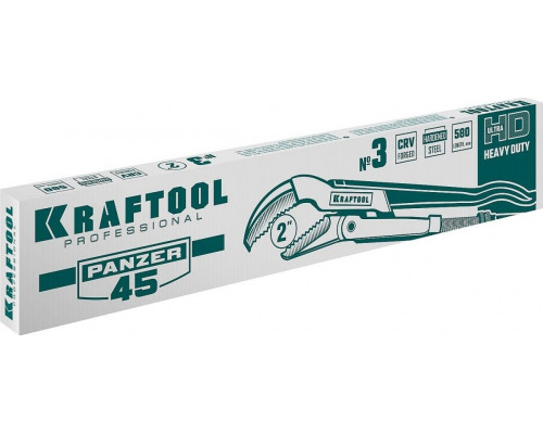 Ключ трубный KRAFTOOL PANZER-45 №3, изогнутые губки 2735-20_z02