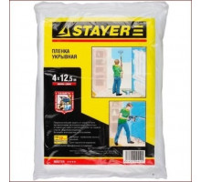 Защитная пленка STAYER MASTER укрывочная, hdpe, 12 мкм, 4х12,5 м 1225-15-12