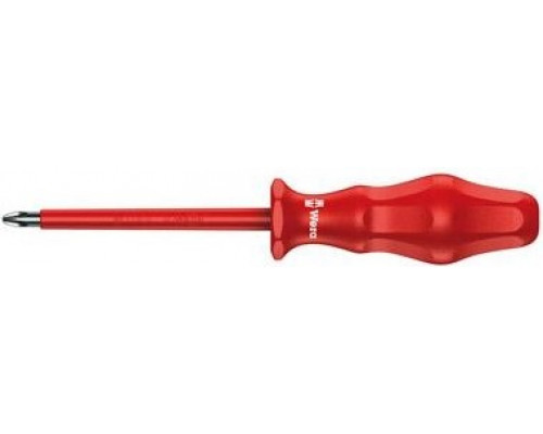 Отвертка крестовая диэлектрическая WERA Kraftform Classic VDE 1000 V 1762i PH 1 х 80 мм WE-031250 WE-031250