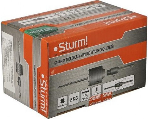 Коронка буровая SDS-plus Sturm 9018-SDS-HD73 кольцевая 73 мм (с центр. cверлом, хвостовик)