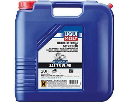 Масло трансмиссионное LIQUI MOLY 75W 90 Hochleistungs-Getriebeoil GL-4/GL-5 20 л 4435 4435