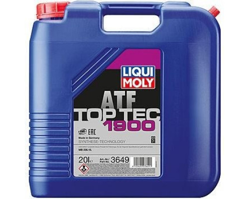 Масло трансмиссионное LIQUI MOLY Top Tec ATF 1900 для АКПП 20 л 3649 3649