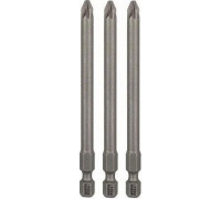 Бита для заворачивания BOSCH РZ2 х 90 мм Extra Hart (3шт) 2607001583