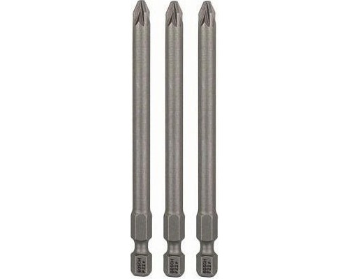 Бита для заворачивания BOSCH РZ2 х 90 мм Extra Hart (3шт) 2607001583